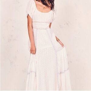 Rare LoveShackFancy White Ryan Dress 6